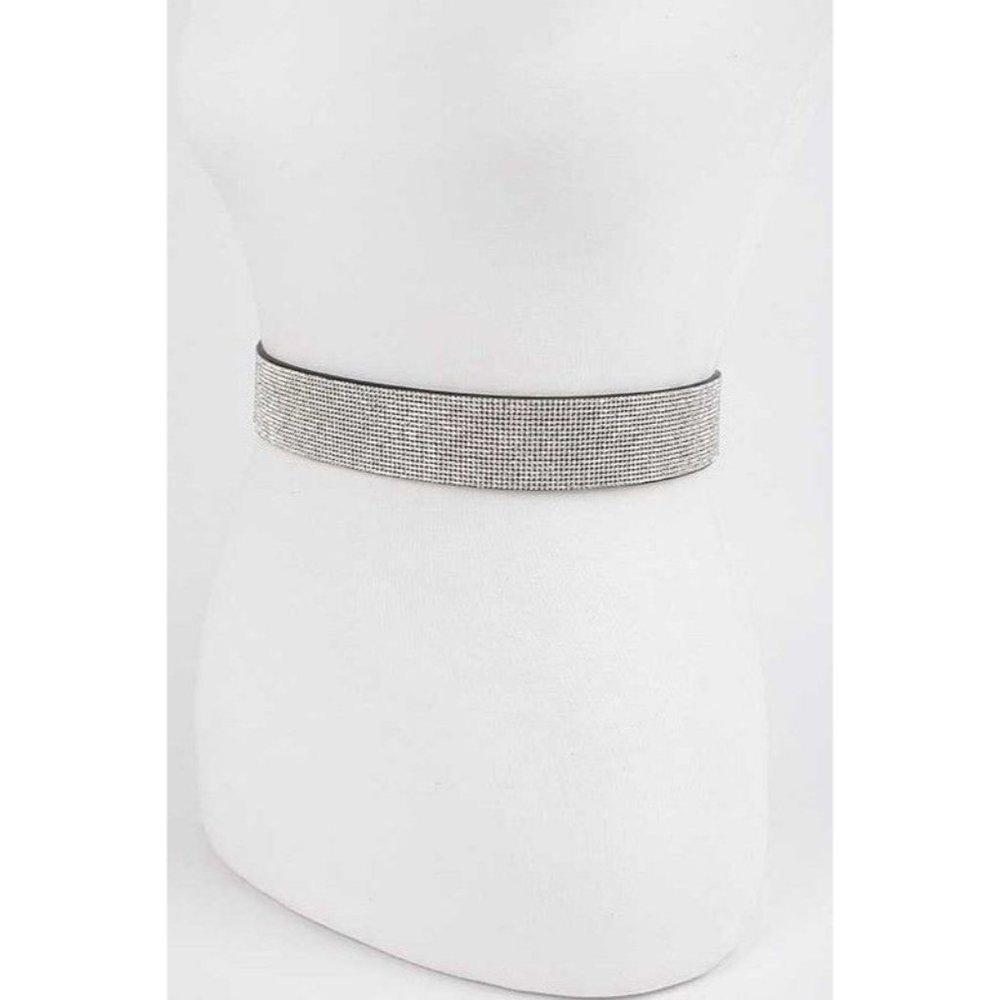Plus Size Rhinestone Snap Fashion Belt - Picture 4 of 4